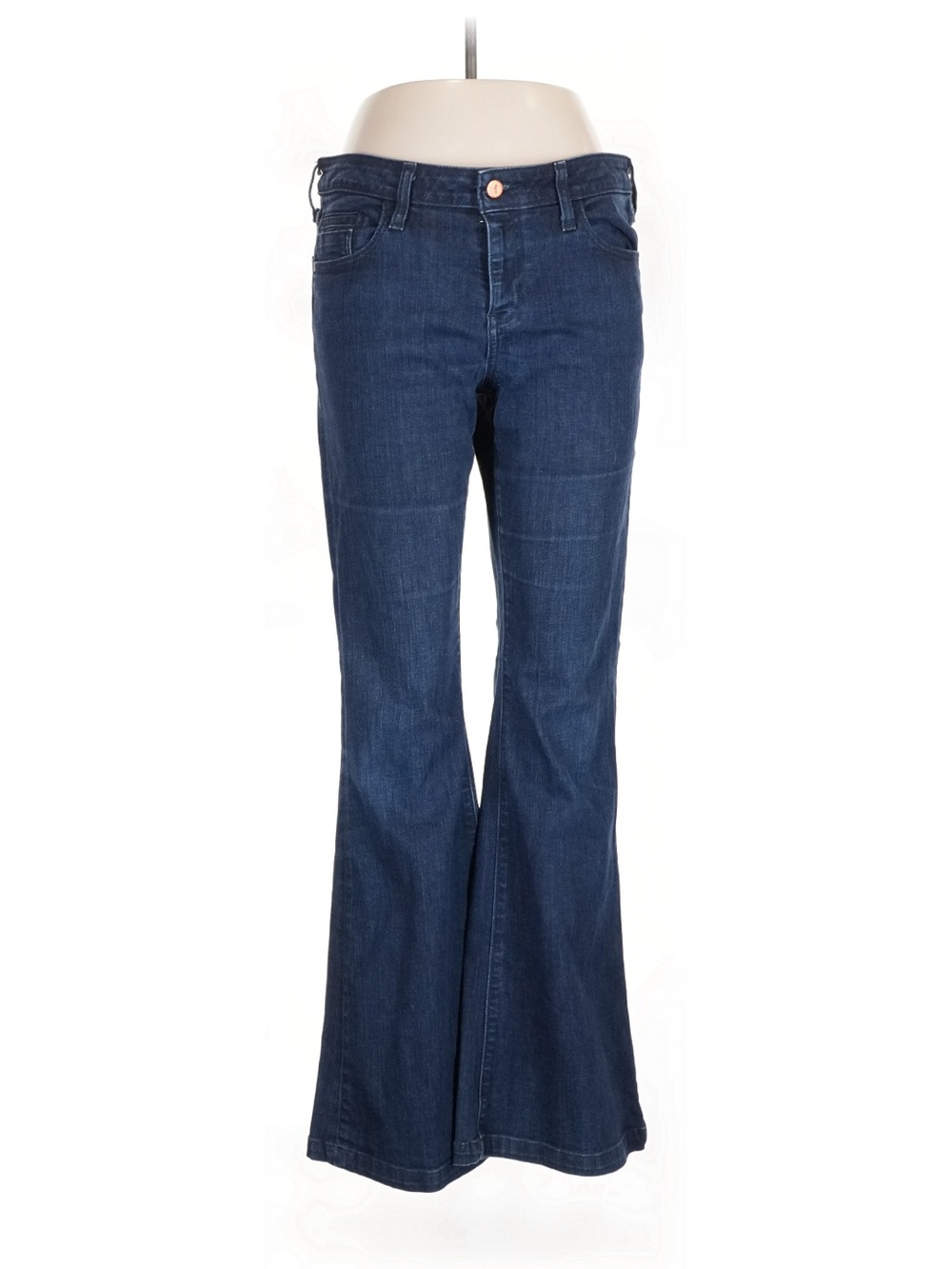 Pilcro and the Letterpress Blue Wide-Leg Flare Jeans